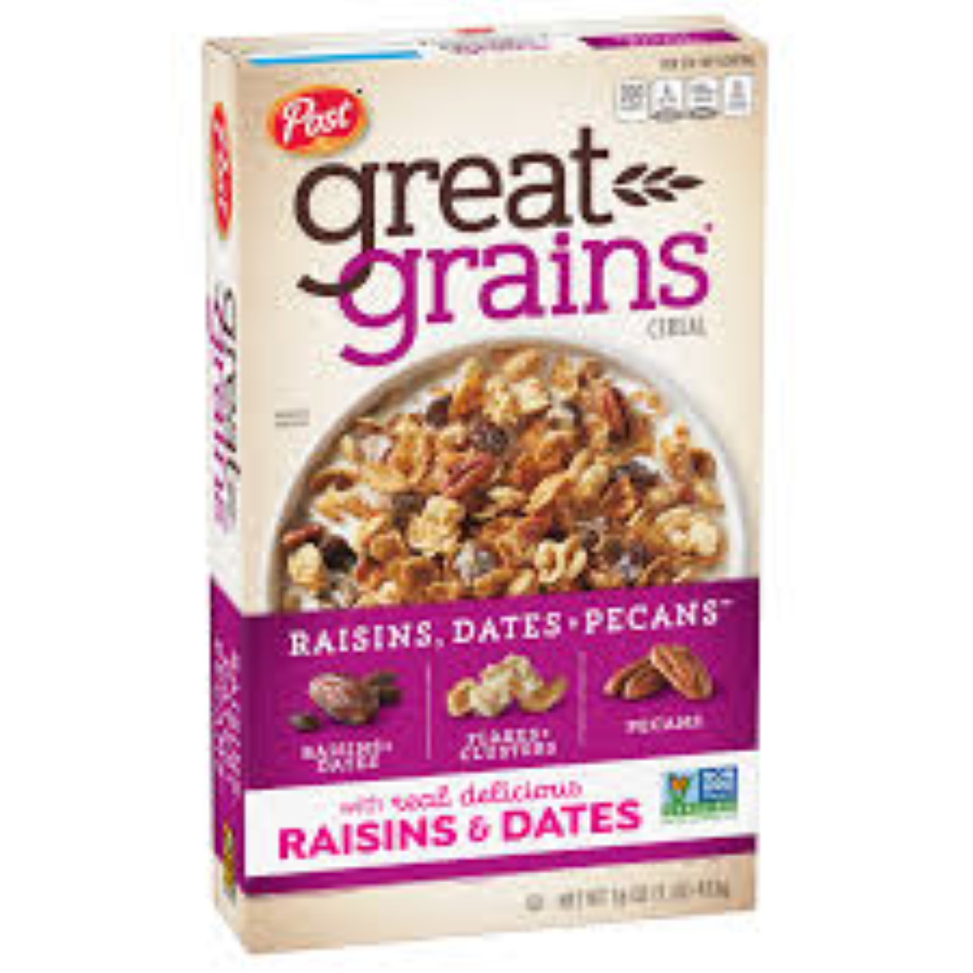 POST GREAT GRAIN RAISIN DAE &PECAN 453G